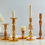 Qfdian Candlestick Holder Taper Candle Holder for Candlestick Dinner Party and Wedding Centerpieces Table Decoration Nordic Home Decor