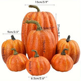 Qfdian  1Set Halloween Artificial Pumpkin Model Simulation Pumpkin Decor for Garden Party Holiday Decoration Use
