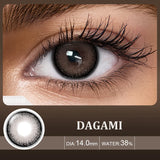 Qfdian  2pcs Colored Contact Lenses for Eyes Natural Brown Lens Gray Lens Eye Contacts Cosmetic Beauty Pupil High Quality Lens