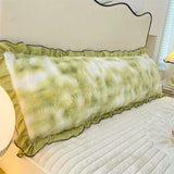 Qfdian  Thickened rabbit plush warm long pillowcase autumn and winter extended envelope pillowcase, no pillow core