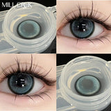 Qfdian Colored Contact Lenses Myopia Lenses with Diopters Cosmetic Contact Lens Wholesale 100 pcs Yearly Eye Beautiful Pupil Makeup