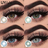 Qfdian  Colored Contact Lens NEW Twilight Series Cosmetics Natual Black Lens Woman Makeup Green Pupils Beauty Blue Contacts Lenses