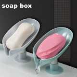 Qfdian Creative Soap Holder Bathroom Soap Box Storage Sponge Tray Suction Cup Soap Dish Bathroom Kitchen Household Shelf Accessorie