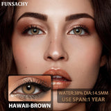 Qfdian  1 Pair Colorcon Korean Lenses Color Contact Lenses For Eyes Lenses Natural Lens Cosmetic Contact Lens Fashion Pupils