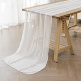 Qfdian Sage Green Chiffon Table Runner Wedding Decoration Baby Shower Birthday Parties Christmas Halloween Thanksgiving Events Supplies