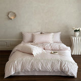 Qfdian  Vintage Lace French Princess Bedding Set 100% Cotton Double Yarn Soft Duvet Cover Flat Bed Sheet Large Ruffles Pillowcase