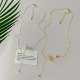 Qfdian  Minimalist Clavicle Chain Necklace for Women High End Luxury Cool INS Style Niche Design Dainty Chain Jewelry Birthday Gift