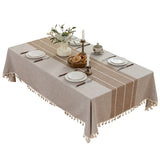 Qfdian  Coffee Table Kitchen Decoration Waterproof Table Cover for Dining Japanese Tablecloth, Anti-slip and Wear-resistant, Rectangular
