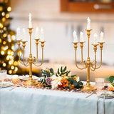 Qfdian  5 Candle Holders For Weddings, Banquet Events, 19.6 Inches High, Decoration For Weddings, Christmas, Halloween