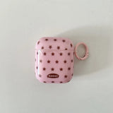 Qfdian   Pink coffee five-pointed star suitable for Apple airpods4 earphone protective case, new airpodspro2 protective case pro2