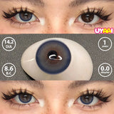 Qfdian  Color Contact Lens Black Lenses Natual look Brown Beauty Pupils Makeup Blue Contact Gray Eyes Women Cosmetic Fashion Lens