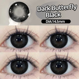 Qfdian  2PCS Myopia Beauty Colored  Contact Lenses Purple Halloween Makeup Lens Fashion Pupils Big Eye Lenses Natural Blue Lense