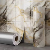 Qfdian 1 roll 40cm thick foam bedroom wallpaper marble imitation ceramic tile self-adhesive wallpaper kitchen oil proof wall sticker