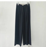 Qfdian  Stylish Women High Waist Casual Wide Leg Long Palazzo Pants Trousers Loose Casual Pants Office Ladies Elegant Long Pants Female
