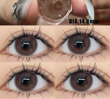 Qfdian 2Pcs Nature Colored Contact Lenses with Prescription Myopia Degree0.00-8.00 For New Lens Korean Hot Sale