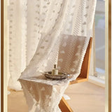 Qfdian  Curtains for Bedroom Living Dining Room French Luxury Retro Dream Butterfly Yarn White Tulle High End Balcony Windows Door