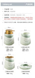 Qfdian Creative Gradient Green Marbled Ceramic Lotion Bottle Toothbrush Holder Soap Dish Set Bathroom Accessories Soap Dispenser Bottle