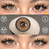 Qfdian  Color Contact Lens Black Lenses Natual look Brown Beauty Pupils Makeup Blue Contact Gray Eyes Women Cosmetic Fashion Lens