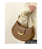 Qfdian 2025 New Y2k Aesthetic Simple Fairy Underarm Bag Women Trendy All Match Top-Handle Bags Vintage Casual Fashion Shoulder Handbags