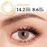 Qfdian 1 Pair Colored Contact Lenses for Eyes Gray Eye Contacts Blue Lenses Natural Fashion Lenses Cosmetic Eyes Contact