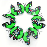 Qfdian  A Set of Six Butterfly Luminous Butterfly Background Wall Home Decoration Wall Sticker Butterfly Sticker Double Layer