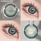 Qfdian  New Colorful Contact Lenses for Eyes 1 Pair Natural Fashion Contact Lenses Blue Gray Eyes Lens Yearly Cosmetics Pupils