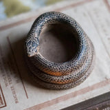 Qfdian  ‌Coil Snake Ornaments Candlestick Base Figurine Candle Cup Ware Creative Festival Gift Concrete Craftwork Home Garden Decor