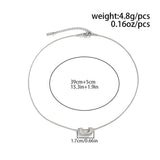 Qfdian  Minimalist U-Shaped Snake Bone Chain Niche Design Collarbone Chain Versatile Commuting Necklace For Women