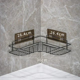 Qfdian Gold No-drill Bathroom Shelf Corner Shelf Shower Shampoo Storage Rack Holder Toilet Organizer WC Bathroom Shelves Accessories