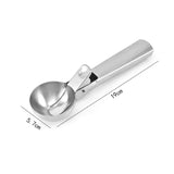 Qfdian Stainless Steel Ice Cream Spoon Multifunctional Cream Spoon Fruit Spoon Round Ball Spoon Ball Digger