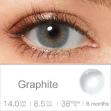 Qfdian 0~-6.00）Natural Colored Contact Lenses with Prescription Myopia Lenses with Degree Brown Lenses Gray Pupils Fast Shipping