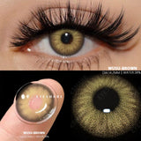 Qfdian 1 Pair New Colored Contact Lenses Fashion Green Eyes Lenses Natural Blue Lenses Gray Contacts Fast Delivery Yearly Lens