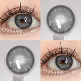 Qfdian NEW 1Pair Natural Colored Contact Lenses For Eyes Beauty pupillents Grey Pupils Brown Contacts New Cosmetic Eyes Makeup