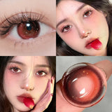 Qfdian  2pcs/pair Cosplay Red Color Contact Lenses for Eyes Fashion Blue Color Contacts Lens Natural pupils Beauty Makeup Lenses