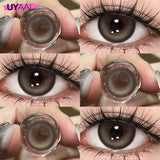 Qfdian Colorful Colored Lenses 1 Pair Blue Eye Contacts Anime Purple Lenses Korean Style y2k Colorcon Pink Cosmetic Color Lenses