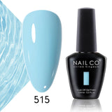 Qfdian  15ml 334 Blue Pink Colors Nail Gel Polish Soak Off UV LED Nail Lacquer Varnish Semi Permanent Nail Art Gel For Nail Art