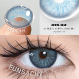 Qfdian  1 Pair Colored Contact Lenses Eye Color Lenses Natural Lenses Pupils Brown Blue Grey Fashion Lens Yearly Cosmetics Lens