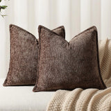 Qfdian  Ins Nordic Cushion Cover Thickened Chenille Throw Pillow Covers Green Decorative 45x45/50x50/65X65cm Sofa Bed Living Room Decor