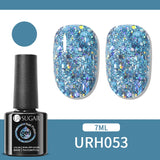 Qfdian 7ml Crystal Jelly Nude Rubber Base Gel Transparent Semi-permanent Varnish UV LED Construction Gel Nail Art Manicure