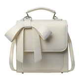 Qfdian  Fashion Luxury Design Bow Preppy Backpacks Korean All Match Chic Shoulder Bags Sweet Y2k Aesthetic Fashion Handbags Crossbody