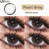 Qfdian  NEW Color Contact Lenses For Eyes Beauty Color Contact Cosmetic Beauty Natural Color Pupils Black Lens Big Eyes Green lens