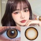 Qfdian Contact Lenses Color Cosmetic Myopia Degree Contact Lenses Prescription Fashion Natural Cosmetic Lenses High Quality