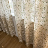 Qfdian  American Curtains Blackout Printed Curtain Fabric Bedroom Living Room Cotton and Linen Stitching Curtain Fabric