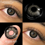 Qfdian  1 pair Gray Colorcon Contact Lenses for Eyes Beautiful Lenses Cosmetics Pupil Blue Lens Big Eyes Contacts Lens Yearly