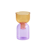 Qfdian  2pc Set Mini Vases Terrarium Hydroponic Plant Pot Glass Vase Wedding Flowers Candle Holders Decor Avocado Glass Growing Bud Vase