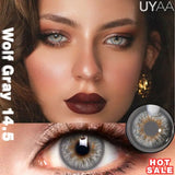 Qfdian  1Pair NEW Color Contact Lenses For Eyes Beauty Pupils Natural Pupils Brown Contact Lenses Soft Colorful Cosmetics Gray Len