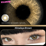 Qfdian  Natural Brown Big Eyes Color Contact Lenses for Eyes Blue Beauty Natural Pupils Style Lens Contacts Fast Shipping Yearly