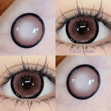 Qfdian  1 Pair Pink Series Contact Lenses for Eyes Beauty Pupils Makeup Eye Lenses for Myopia Natural Color Lenses Blue Lenses