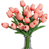 Qfdian  10PCS Artificial Flower Real Touch Tulip Scrapbooking Vase for Home Decor Wedding Garden Rose Arch Garland  Mother's Day Bouquet