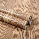 Qfdian 40CM X 1M Thickened Anti Fouling Waterproof Wood Grain Self-adhesive PVC Modern Furniture Decorative Wallpaper